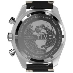 timex Men Chronograph Watch with Tang Buckle Closure-TW2Y18600IK image 4