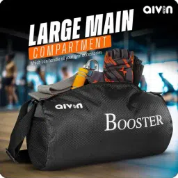 aivin Men Typographic Print Duffel Bag image 4