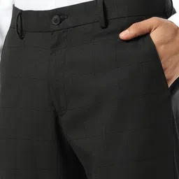 john players Men Slim Fit Flat-Front Trousers image 4