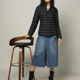 fort collins Women Regular Fit Zip-Front Puffer Jacket image 4