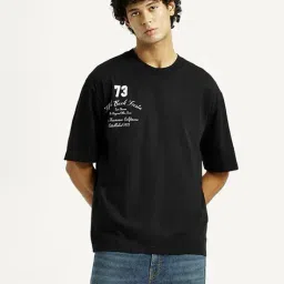 levi's Men Typographic Print Regular Fit Crew-Neck T-Shirt image 4