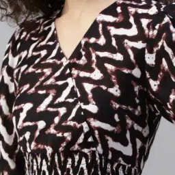 raiyani enterprise x ag Women Printed Fit & Flare Dress image 4