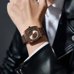 giordano Men Analogue Watch with Stainless Steel Strap-GZ-50155 image 4