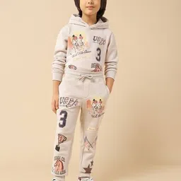 u.s. polo assn. Logo Print Joggers with Drawstrings Waist image 4