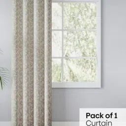 haus & kinder Urabn leaf Jacquard Door Curtains image 4