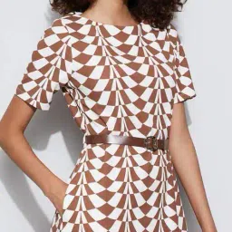 code by lifestyle Midi Length A-line Dress image 4