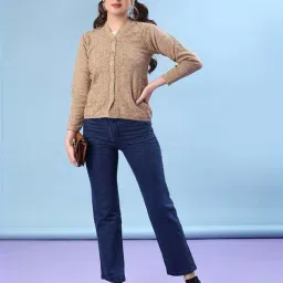 v-mart Women V-Neck Button-Down Cardigan image 4