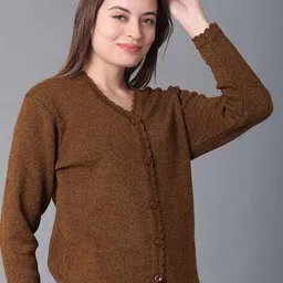 v-mart Women Self-Design Cardigan image 4