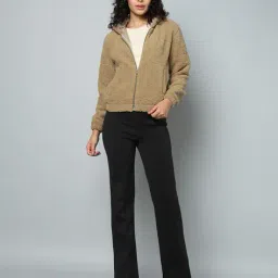 fort collins Women Faux-Fur Regular Fit Hooded Jacket image 4