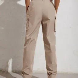 fyre rose Women Flat-Front Straight Fit Cargo Pants image 4