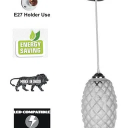 Afast Hanging Pendant Ceiling Light Lamp Colorful Glass Shade With Fitting & Fixture Hanging Lights image 4