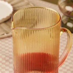pure home and living  Ombre Linear Textured Pitcher image 4