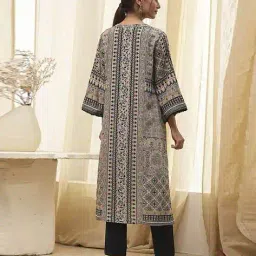 biba Women Printed Straight Kurta image 4