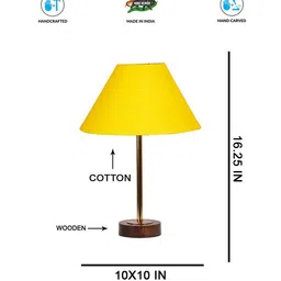 devansh Wooden Base Table Lamp for Home Decor       image 4
