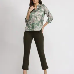 fable street Women Relaxed Fit Mandarin Collar Top image 4