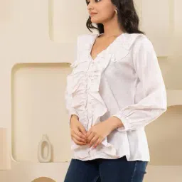 znkl Women Self-design Shirt image 4