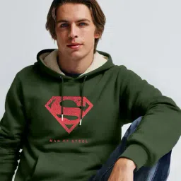 buda jeans co Men Regular Fit Typographic Hoodie image 4