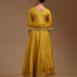 soch Women Self-Design Gown Dress with Dupatta  image 4