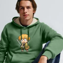 togs & terre Men Graphic Print Relaxed Fit Hoodie image 4