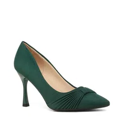 flat n heels Women Pointed-Toe Pumps with Bow Accent image 4