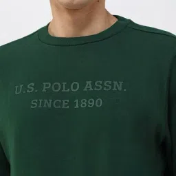 u.s. polo assn. Men Regular Fit Textured Sweatshirt image 4