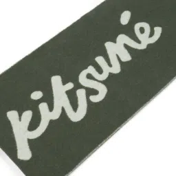 maison kitsune Men Brand Print Scarf image 4