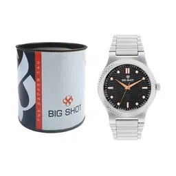 big shot Men Analogue Wrist Watch with Metal Strap-BSM007B image 4