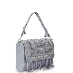 skimmer Women Embellished Stone-Studded Clutch image 4