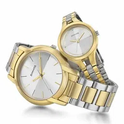 sonata His & Her Couple Analogue Watch Set-NT79548151BM01 image 4