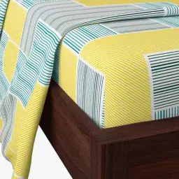 stellar home 140 GSM Geometric Print King Size Bedsheet with Pillow Covers image 4