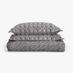 portico Quilted King Size Bedcover with Pillow Covers image 4