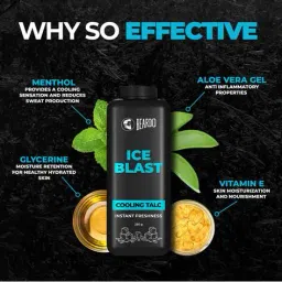 beardo Ice Blast Cooling Talc Powder image 4