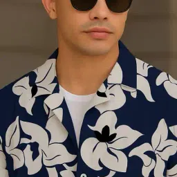 buda jeans co Men Floral Print Regular Fit Shirt image 4