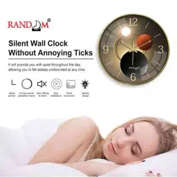 random Numeric Round-Shaped Wall Clocks image 4