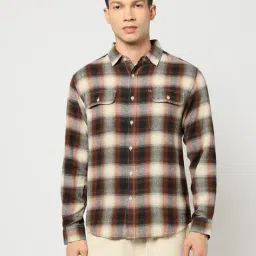 yousta Men Checked Relaxed Fit Shirt image 4