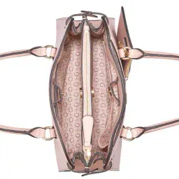 guess Printed Lawndale Satchel Bag with Pouch image 4