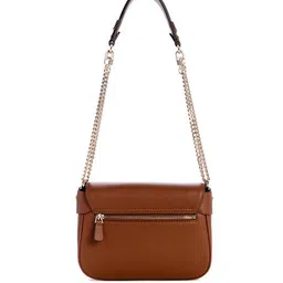 guess Women Cognac Solid Fedora Shoulder Bag image 4
