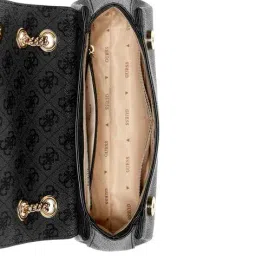 guess Logo Print Katya Convertible Flap Crossbody Bag image 4