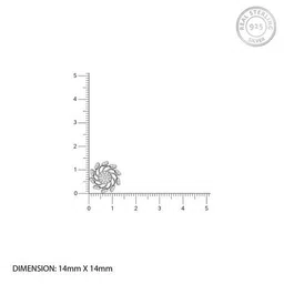 giva Sterling Silver Stone Stud Earrings image 4