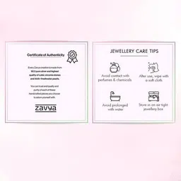 zavya Women Sterling Silver Rose Gold-Plated Pearl Me Up Necklace image 4