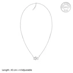 giva Women Silver Starry Affair Necklace image 4