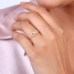 giva Women Sterling Silver Gold-Plated Ring image 4