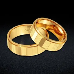 joyalukkas Unisex Pack of 2 Yellow Gold Ring image 4