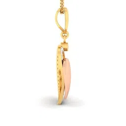 avsar Women Yellow Gold Stone-Studded Pendant image 4