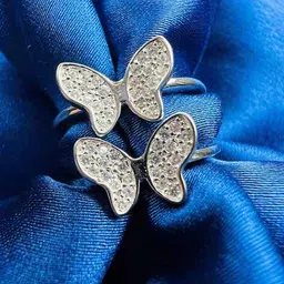 arte Women Sterling Silver Stone-Studded Toe Ring image 4