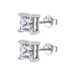 inari shines Women Sterling Silver Stone Stud Earrings image 4