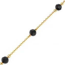 joyalukkas Women Yellow Gold Beaded Link Bracelet image 4