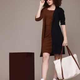 buda jeans co Women Colourblock A-Line Dress image 4