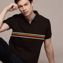 buda jeans co Men Striped Regular Fit Polo T-Shirt image 4