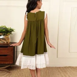 bugandbees Girls Sleeveless A-Line Dress image 4